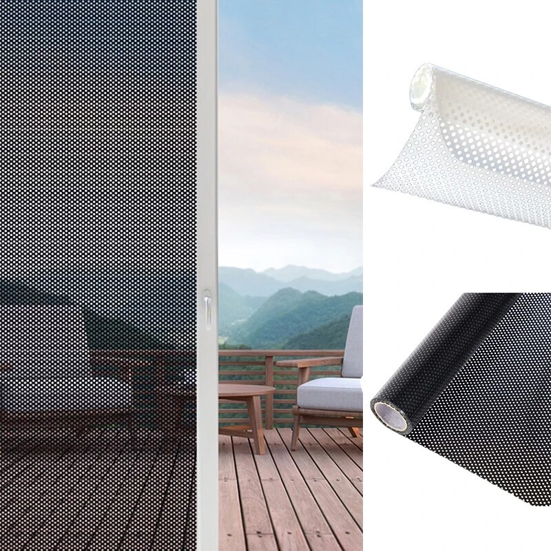 New-Perforated-Mesh-Window-Film-Self-Adhesive-Black-White-Dotted-One-Way-Film-Privacy-Window-Glassjpg